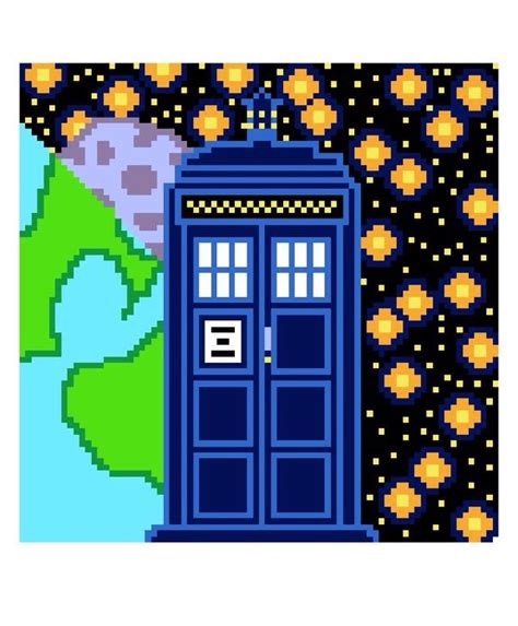 Tardis On Pixels Doctor Who Amino