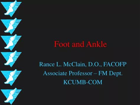 Ppt Foot And Ankle Powerpoint Presentation Free Download Id152679