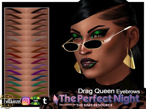 The Sims Resource The Perfect Night Drag Queen Eyebrows