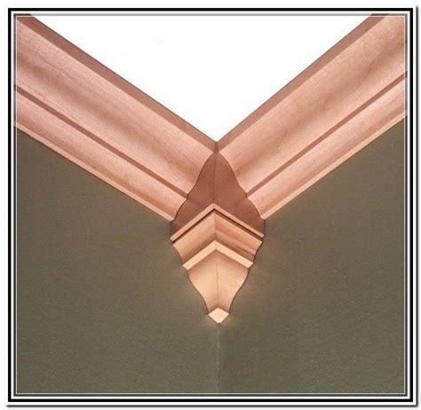 Made extra long for vaulted or sloped ceilings. Oak Crown Molding Corner Blocks | Crown molding, Diy crown ...