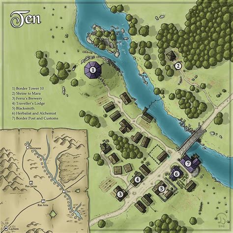 Ten By Ashlerb Fantasy Map Maker Fantasy City Map Fantasy Village