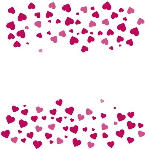 Heart Valentines Day Clip Art Cartoon Heart Border Png Download 656