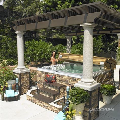 Small Backyard Designs With Hot Tub Tubs Spas Masterspas Installations