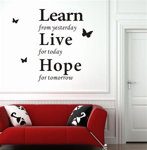Modern Wall Decor Wall Decor Stickers Modern Wall Words Letters