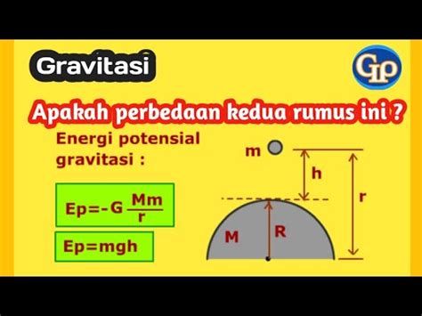 F Energi Potensial Gravitasi Cara Mudah Memahami Youtube