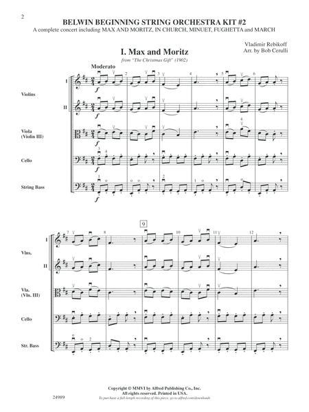 Belwin Beginning String Orchestra Kit 2 Score By Jean FranÃ§ois