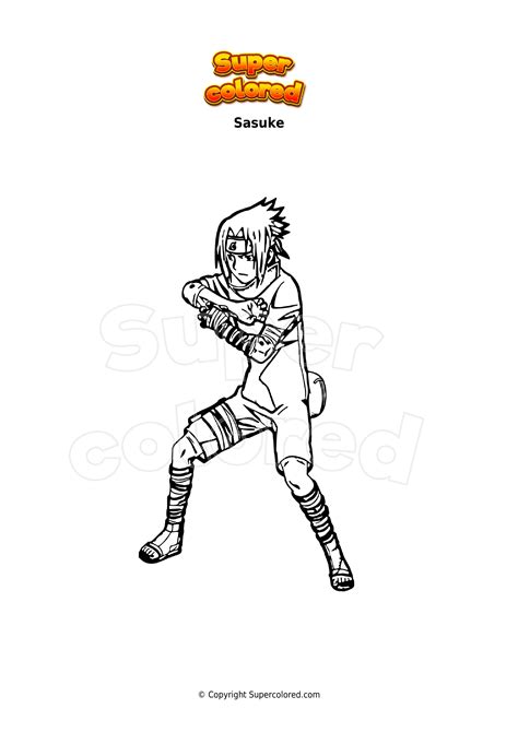 Disegno Da Colorare Sasuke