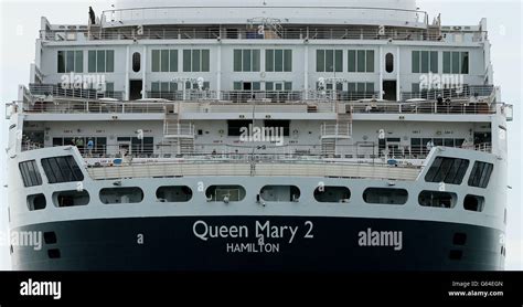 One Of The Worlds Largest Ocean Liners The Rms Queen Mary Ii As It