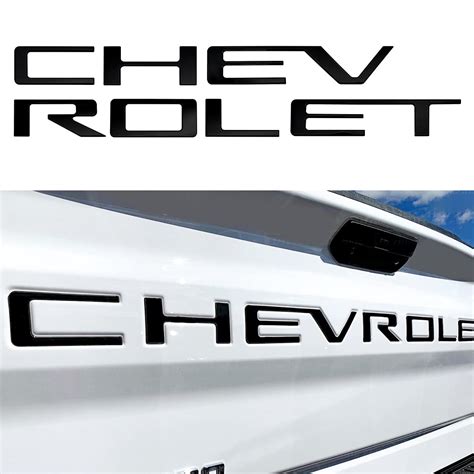 Buy Tailgate Insert Letters For Chevrolet Silverado 2019 2020 2021