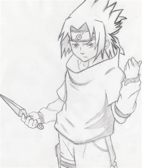 Naruto And Boruto 45 Sketch Sasuke Naruto Drawing Easy 