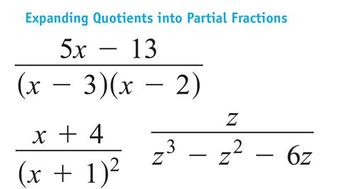 Partial Fraction Decomposition Or Method Quadratic