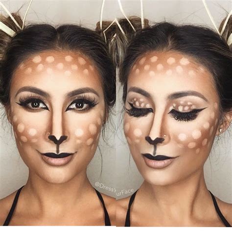 Easy deer makeup … | Pinteres…