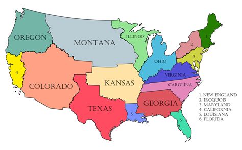 An Alternative United States Rimaginarymaps