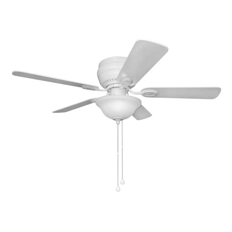 Flush mounting a harbor breeze fan is made easier by a system that allows both hands to be devoted to wiring, without having to support the unit. Shop Harbor Breeze Mayfield 44-in White Flush Mount Indoor ...
