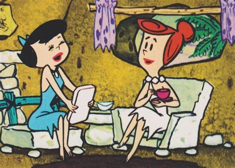 Betty Rubble And Wilma Flintstone Flintstone Cartoon Classic Cartoon Characters Flintstones