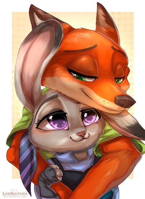 Zootopia Nick X Judy By Leokatana On Deviantart