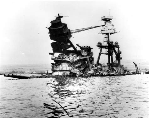 Photo Wreckage Of Uss Arizona 10 Dec 1941 Photo 3 Of 3 World War