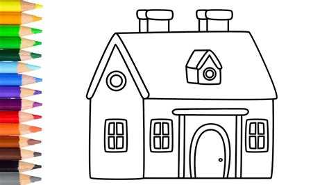 How To Draw A Small House Very Easy Learn Drawing Step By Step With