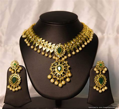 Imitation Uncut Diamond Necklace By Chaahat Jewellery