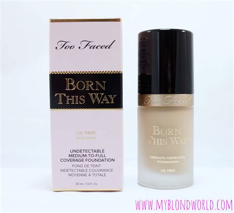 My Blond World Recenze Too Faced Born This Way Foundation