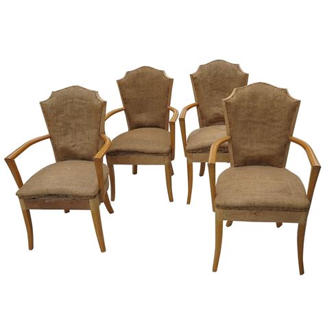 Dominique Four Armchairs Art Deco Period Circa 1935 For Sale At 1stdibs