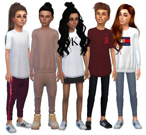 Pin By Ciriangelly On Sims 4 Kids Streetwear Sims 4 Clothing Sims 4