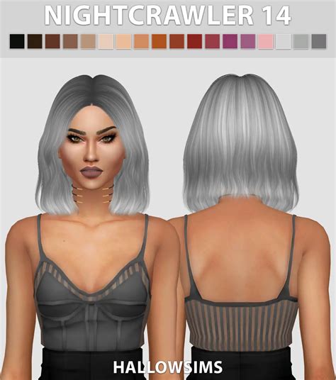 Sims 4 Hairs Hallow Sims Nightcrawler`s 14 Hair Conversion