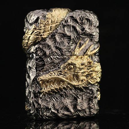 The zippo golden dragon lighter comes with zippo's lifetime guarantee and the patented windproof design. Japanese Armor 5 Sides Tornado Golden Dragon Zippo (With ...