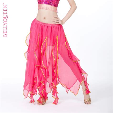 Bellyqueen Ruffle Dress Belly Dance Skirt Performance Dress Skirt Hypertensiveperson Skirtdress