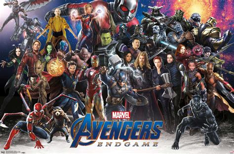 Marvel Cinematic Universe: Avengers: Endgame - Lineup Poster - Walmart