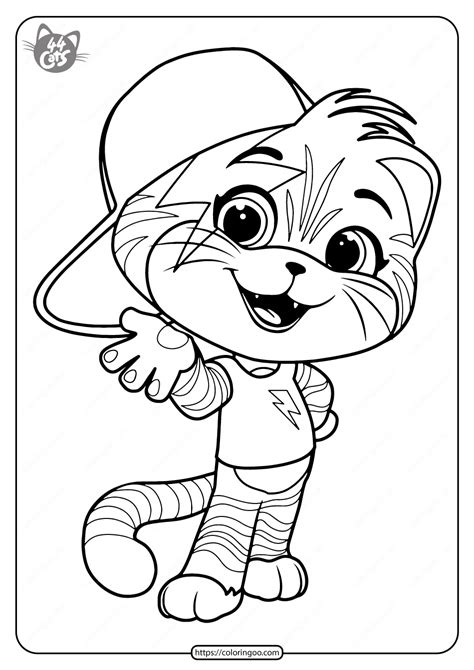 So if you want to link or download (pdf) a coloring page or image, simply follow the links to your category of choice or use the search function. Free Printable 44 Cats Lampo Pdf Coloring Pages