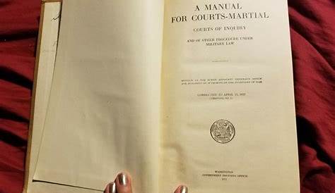 manual for courts martial 2020