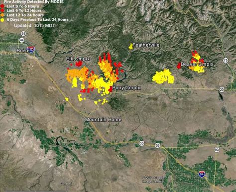 Map Idaho Fires Stay Safe And Alert Map Of Counties In Arkansas