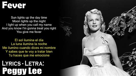 Fever Peggy Lee Lyrics Spanish English Español Inglés Youtube