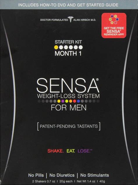 Amazon Com SENSA Weight Loss System FOR MEN Month 1 Starter Kit