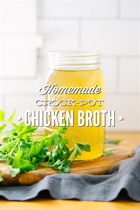 Top chicken with green onions. Homemade Crock-Pot Chicken Broth - Live Simply