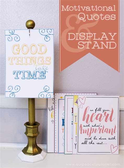 Get Inspired With 10 Free Motivational Quotes And Classy Display Stand