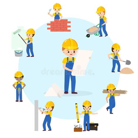 Different Builders Stock Illustrations 135 Different Builders Stock