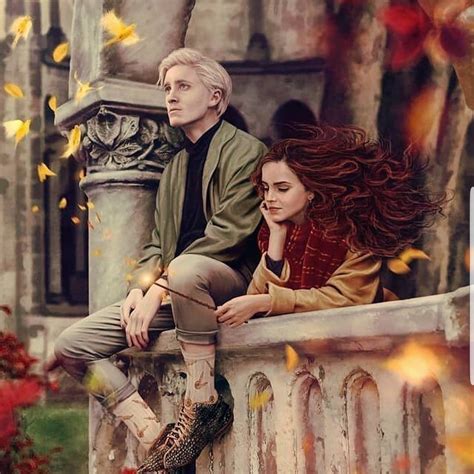 Found This Cool Painting Of Hermione And Draco On Instagram Harrypotter
