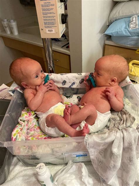identical twin nurses help deliver identical twin girls in hospital where they work good