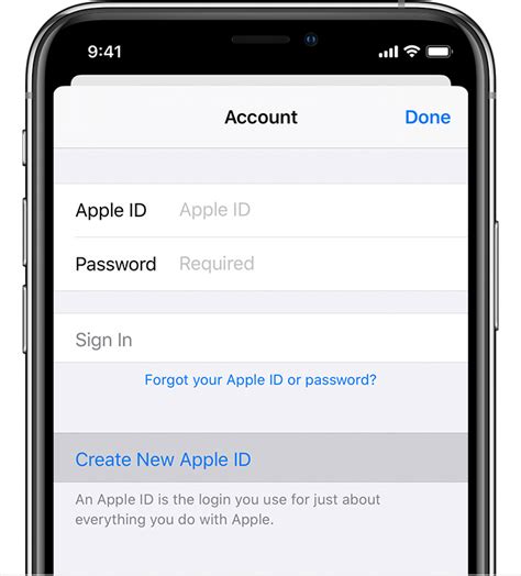 Click create new apple id. How To Create A New Apple ID