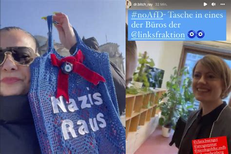 Verbotene Nazis Raus Tasche Von Lady Bitch Ray Zieht In Den Bundestag Wo Sie Hingehört