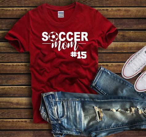 Custom Soccer Mom Shirt Soccer Mom Shirt With Number Etsy