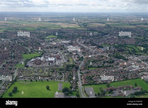 An Aerial View Of Northallerton North Yorkshire Uk With Friarage