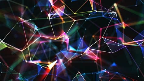 Multi Colored Abstract Network Background Stock Photo Download Image