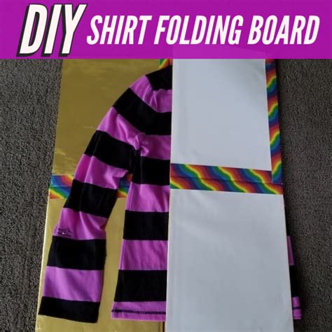 How To Fold A Shirt Diy Shirt Folding Board With Cardboard And Duct Tape