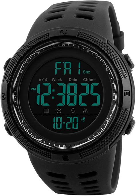 orologio digitale da polso uomo sportivo militare impermeabile cronografo orologi conto alla