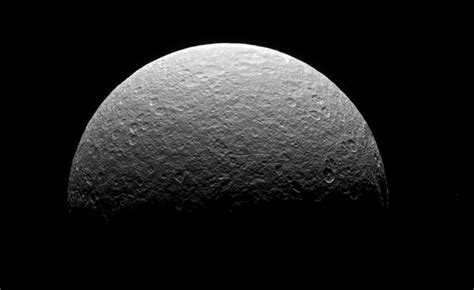 Cassinis Final Observation Of Saturns Icy Moon Rhea