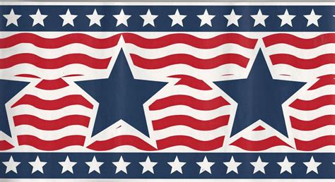 879730 american patriotic usa star and stripe red white blue wallpaper border 95845fp