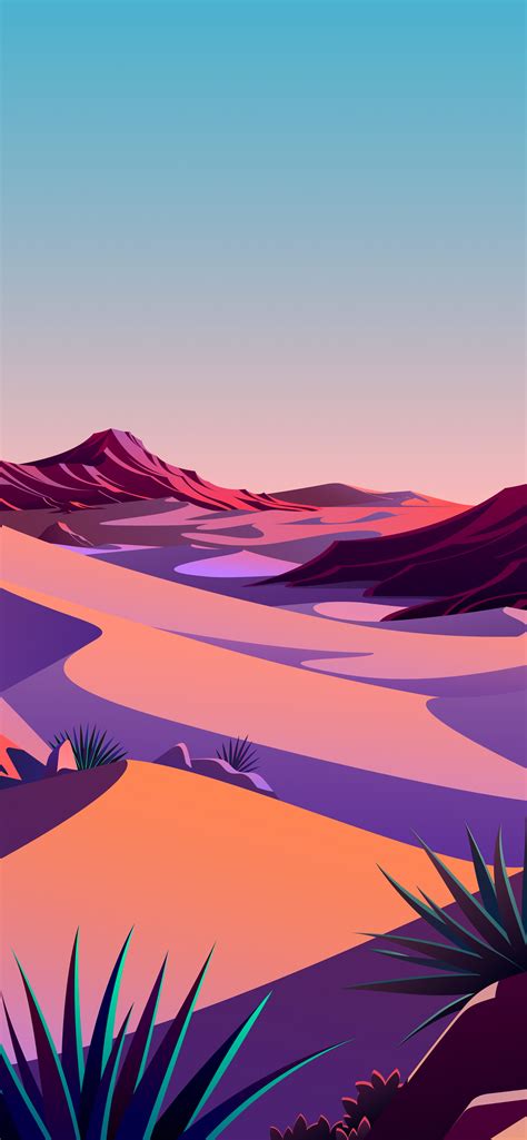 Lake The Desert Day Official From Ios 142 Stock Wallpaper